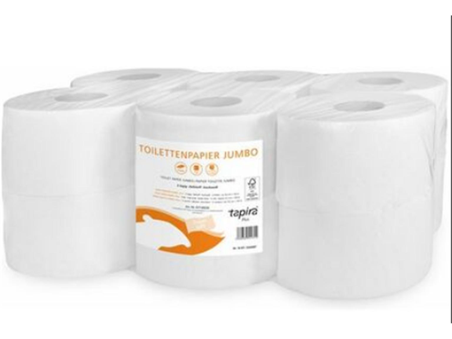 WC-Papier Mini Jumbo Tapira Plus, 12 Rollen WC-Papier Mini Jumbo Tapira Plus, 12 Rollen