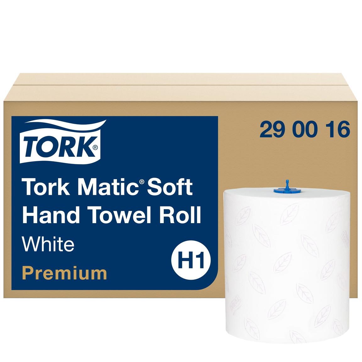 Rollenhandtücher Tork Premium (H1), Zellstoff hochweiss, 2-lagig, 100 lfm,