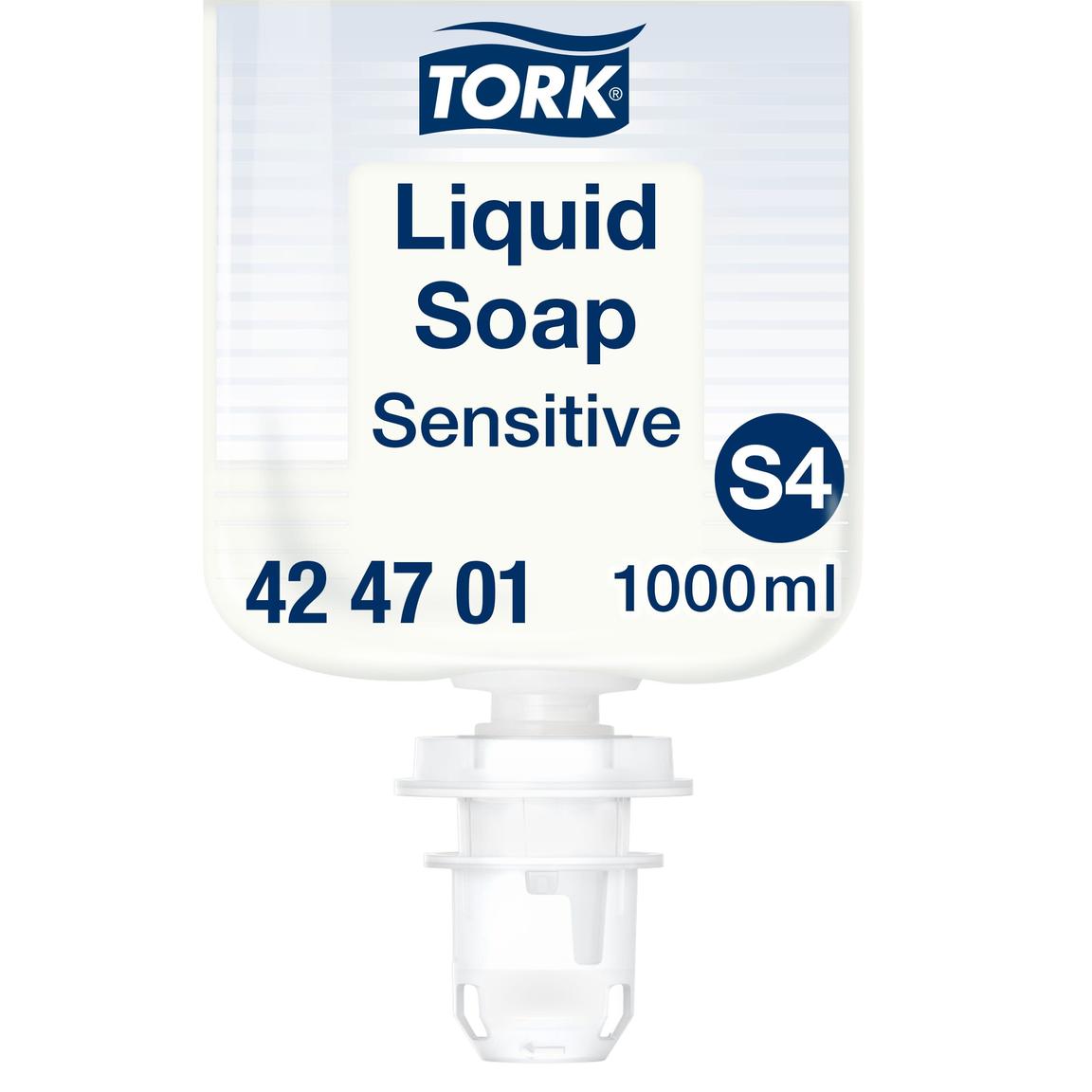 Extra Milde Flüssigseife, Tork Premium (S4), 1000 ml, weiss, unparfümiert,