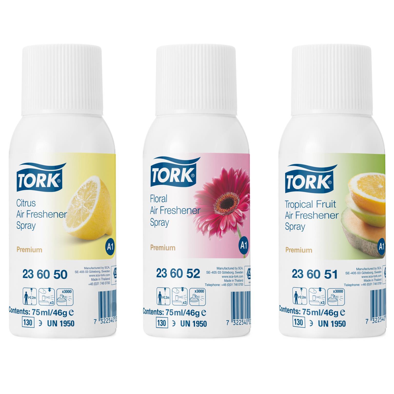 Duftpatronen Tork A1 Lufterfrischungs- system, 3 Duftnoten im Mixed Pack, Duftpatronen Tork A1 Lufterfrischungs- system, 3 Duftnoten im Mixed Pack,