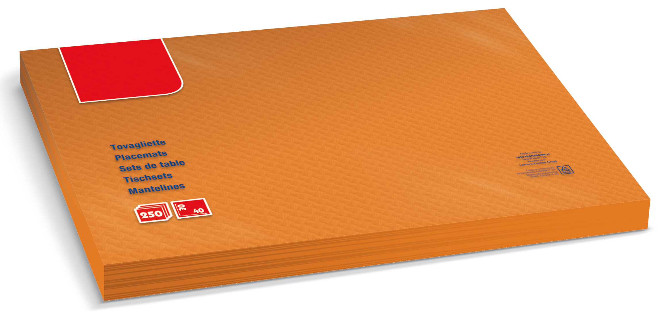 Tischset Zellstoff orange Tischset Zellstoff orange