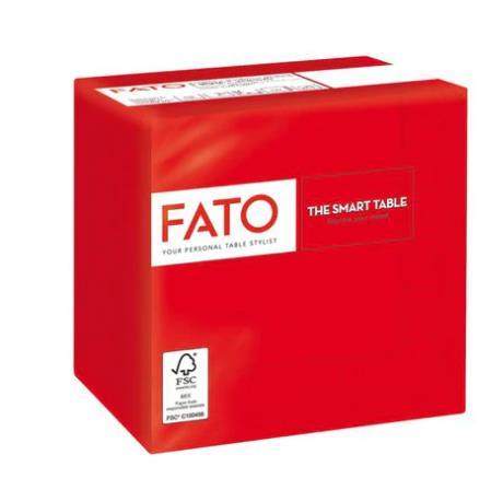 Servietten 2-lagig, 24 x 24 cm, 1/4 Falz rot Servietten 2-lagig, 24 x 24 cm, 1/4 Falz rot