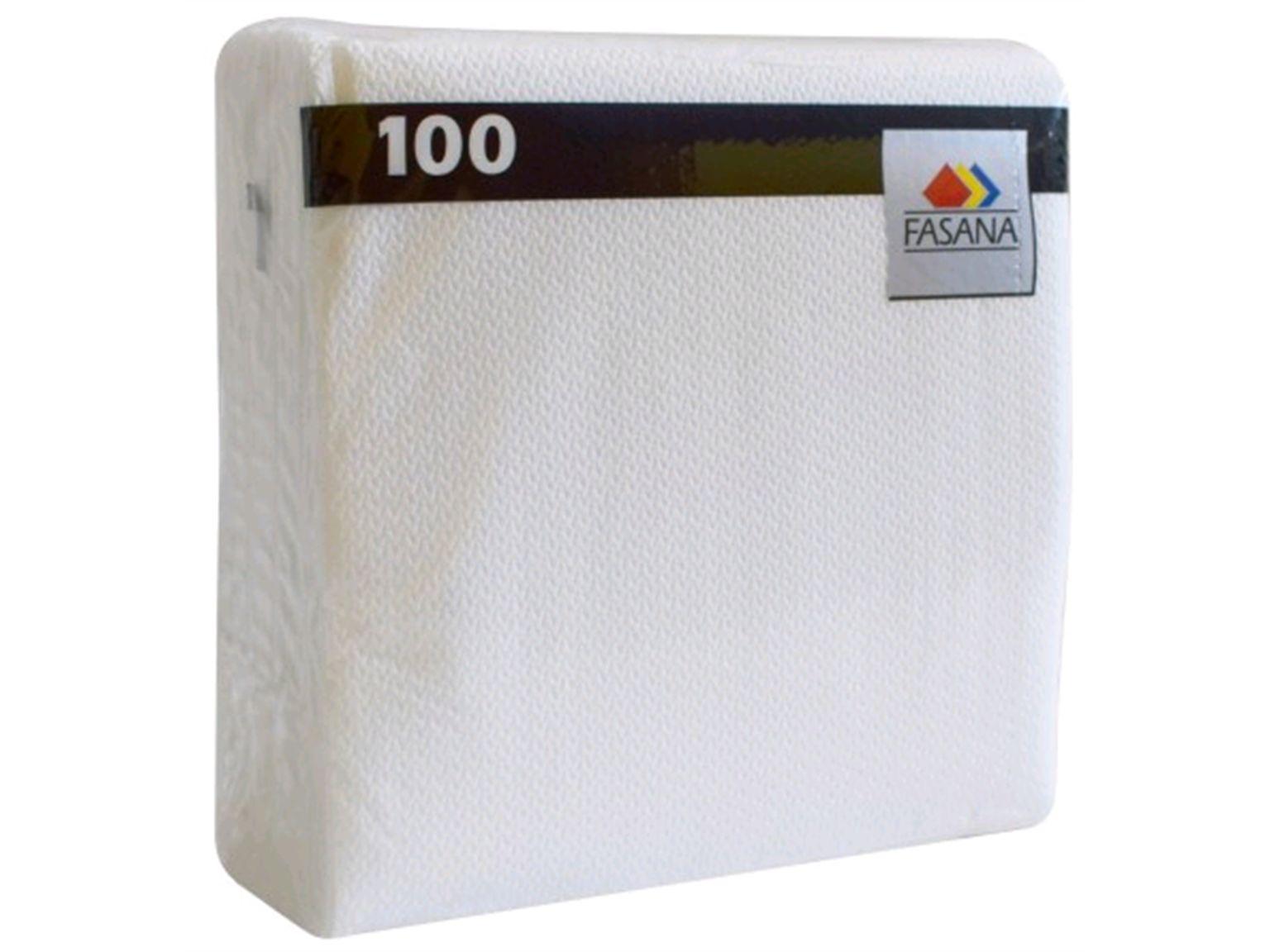 Servietten Fasana 33 x 33 cm 1-lagig, 1/4 Falz, weiss Servietten Fasana 33 x 33 cm 1-lagig, 1/4 Falz, weiss