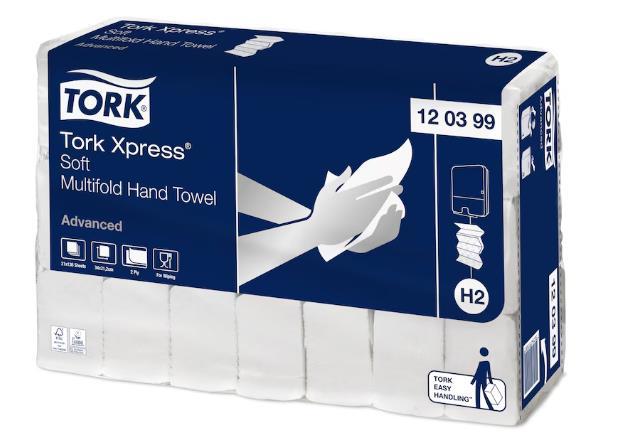 Falthandtücher Tork Xpress® Soft weiche Multifold Handtücher Falthandtücher Tork Xpress® Soft weiche Multifold Handtücher