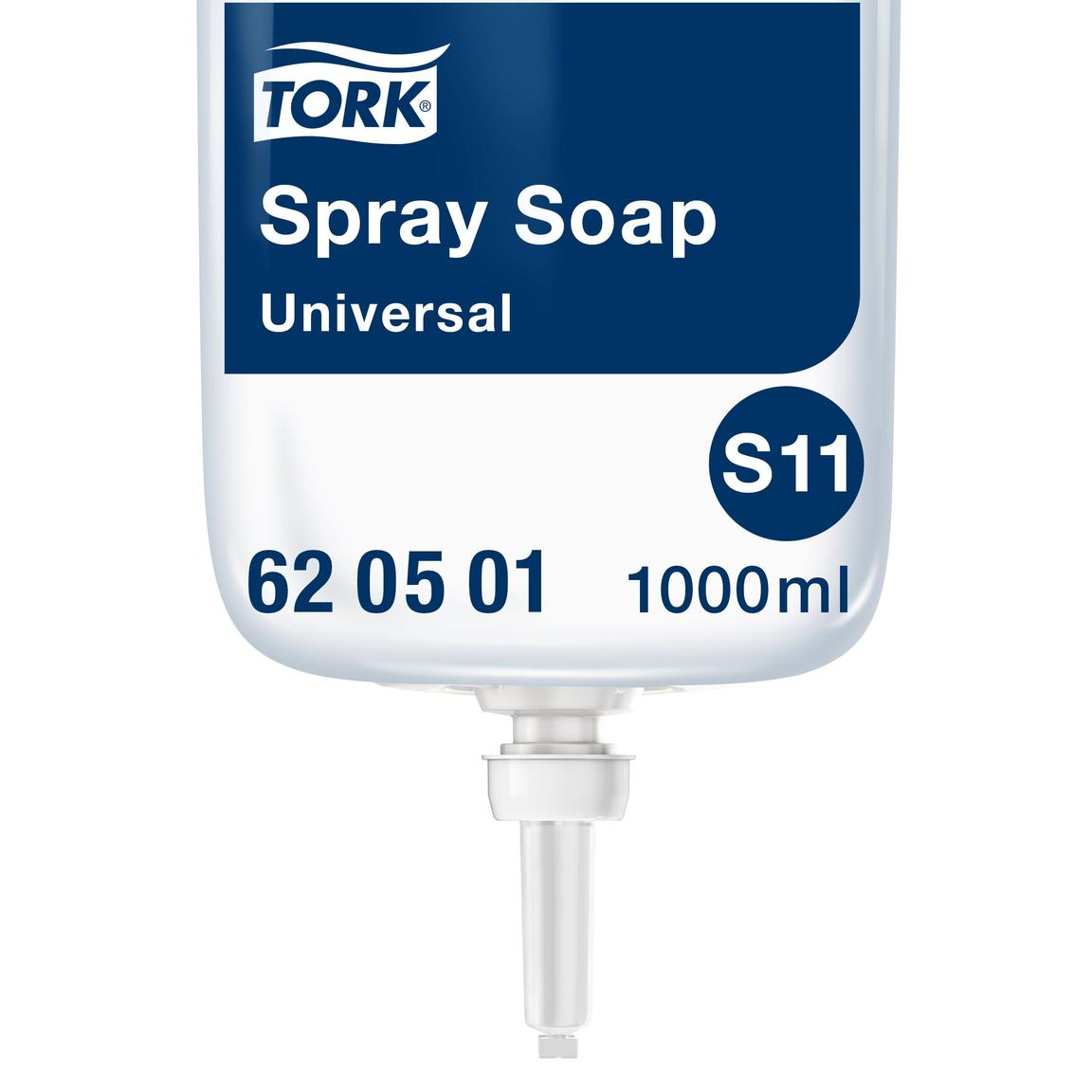 Sprayseife Tork Universal parfümiert (S11), 1 Liter Flasche, farblos, milde