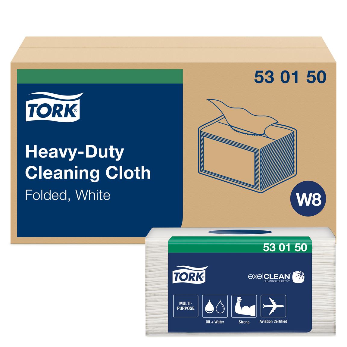 Tork Reinigungstücher Extra Stark weiss, 1-lagig, 45 Blatt, 38.5 x 32 cm