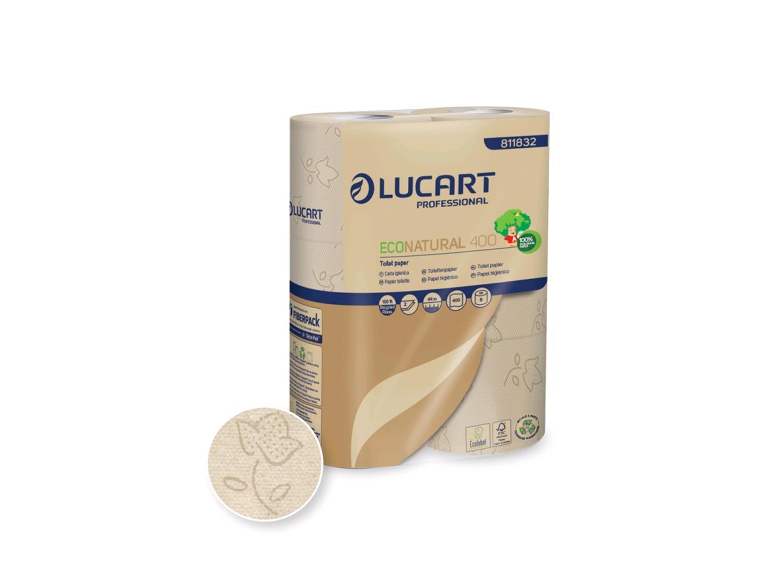 WC-Papier ECO Natural, 100% recyclierter Getränkekarton, 2-lagig, naturbeige, WC-Papier ECO Natural, 100% recyclierter Getränkekarton, 2-lagig, naturbeige,