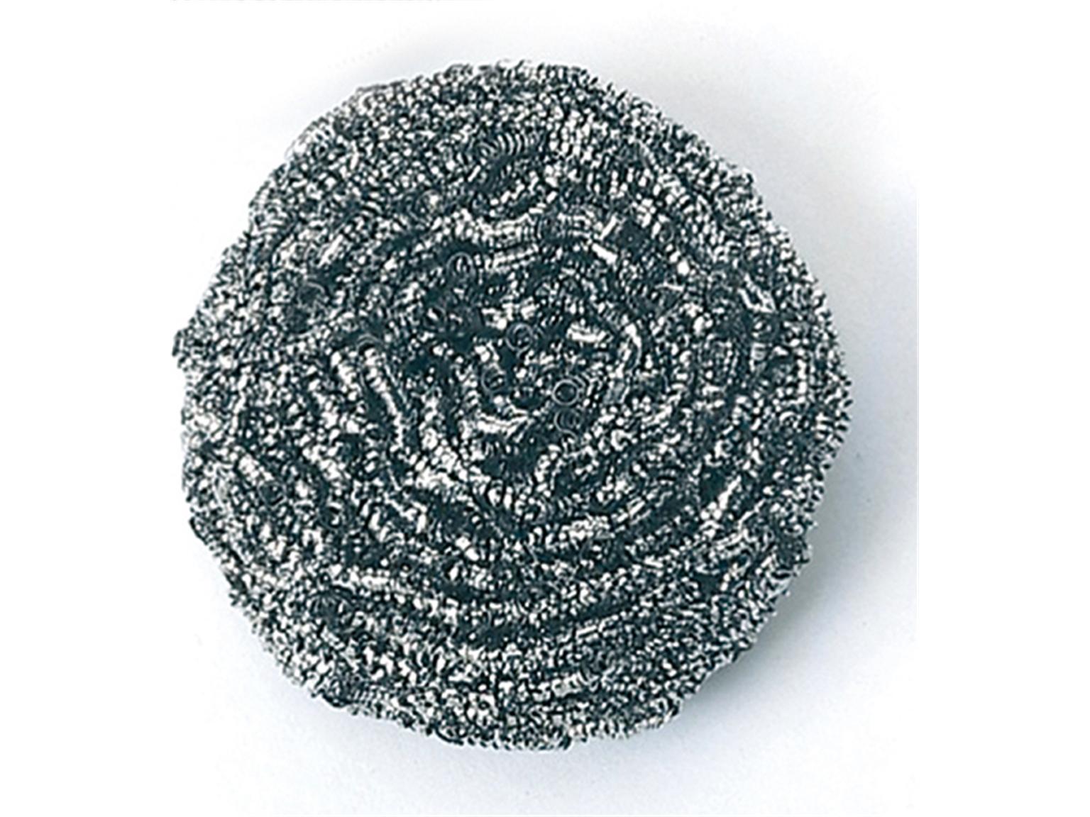 Edelstahltopfreiniger, 60g, 8 x 8 cm silber, kraftvoll, langlebig, hygienisch Edelstahltopfreiniger, 60g, 8 x 8 cm silber, kraftvoll, langlebig, hygienisch