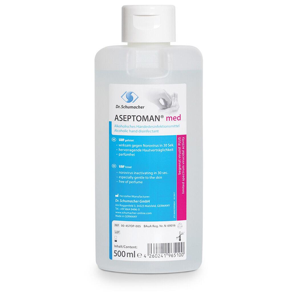 Aseptoman Med, alkoholische Händedesinfektion Aseptoman Med, alkoholische Händedesinfektion