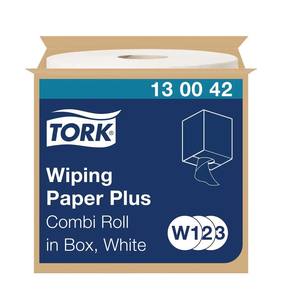Putztuchrollen Tork Advanced 420 Performance, Hybrid hochweiss, 2-lagig