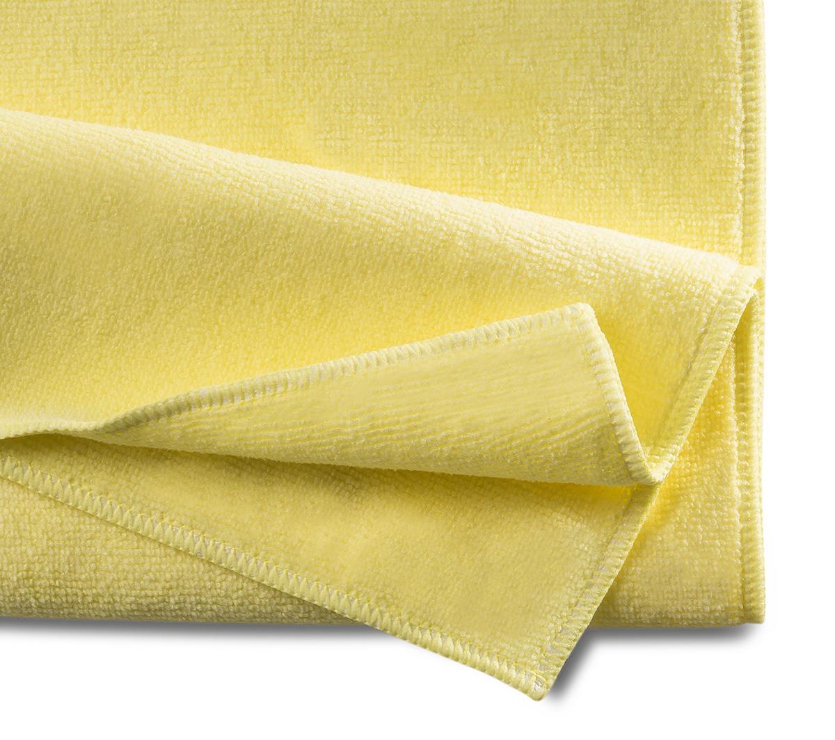 Microfasertuch PROFFESIONAL recycling gelb, Frottee, 300g/m2, 40 x 40 cm Microfasertuch PROFFESIONAL recycling gelb, Frottee, 300g/m2, 40 x 40 cm