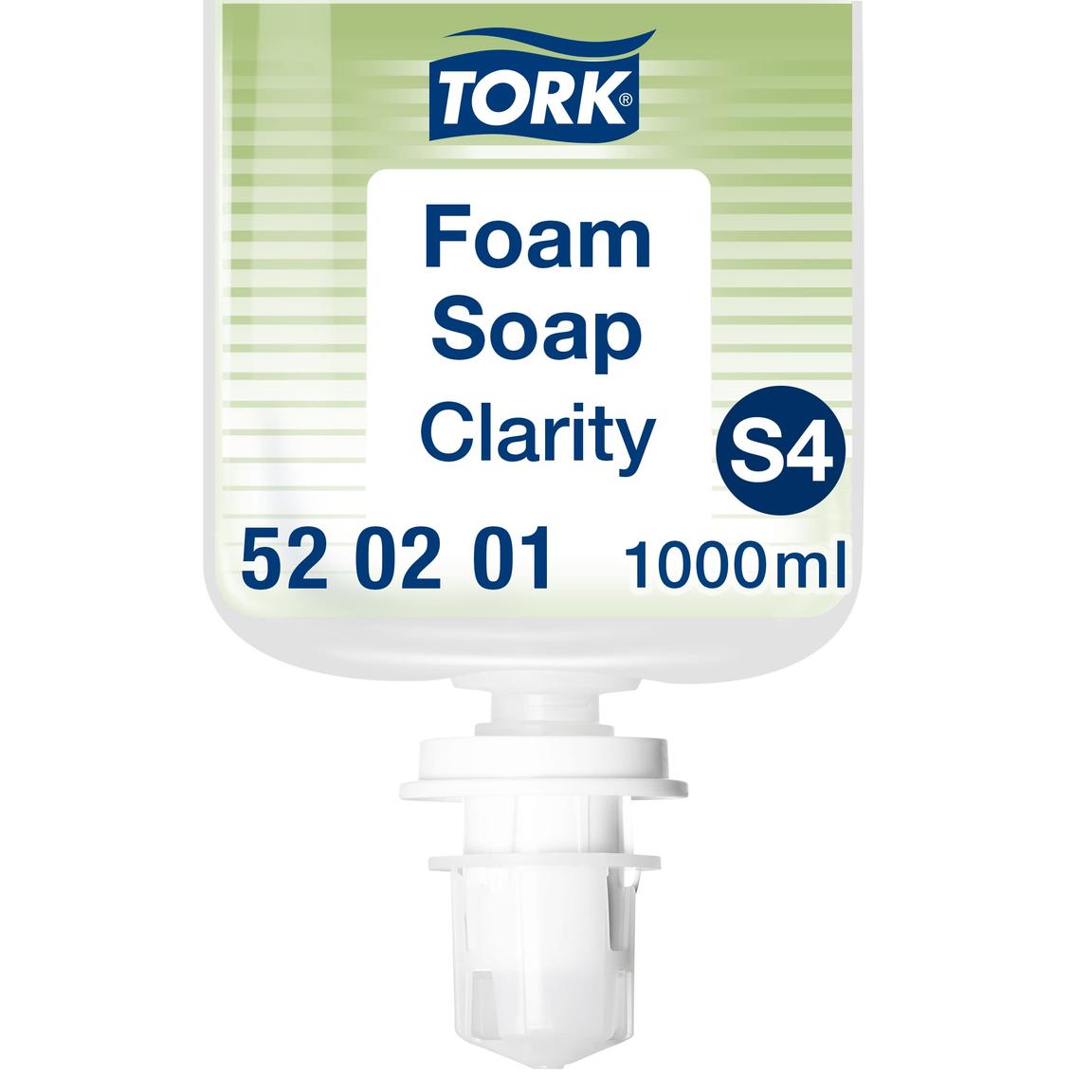 Schaumseife Tork Premium, 1 Lt. Flasche, weiss, Reine Hand, unparfümiert,