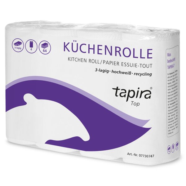 Tapira Küchenrolle Top, 3-lagig, hochweiss Tapira Küchenrolle Top, 3-lagig, hochweiss
