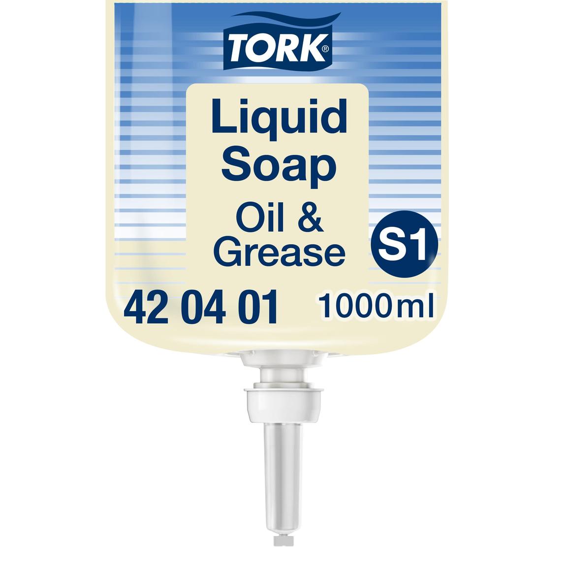 Flüssigseife Tork Premium, 1 Liter Flasche, weiss, fettlösend, unparfümiert