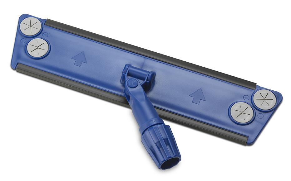 Klettmopphalter "Basic", 40 cm, blau / schwarz mit Euroloch