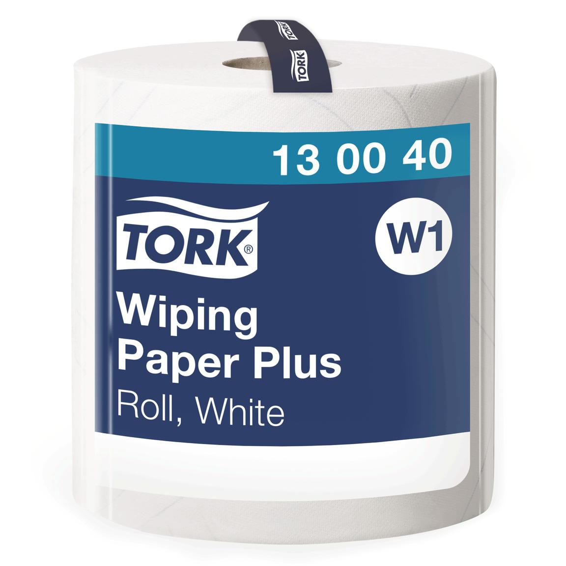Putztuchrollen stark Tork, weiss, 2-lagig, 1500 Blatt, System W1 - Boden-