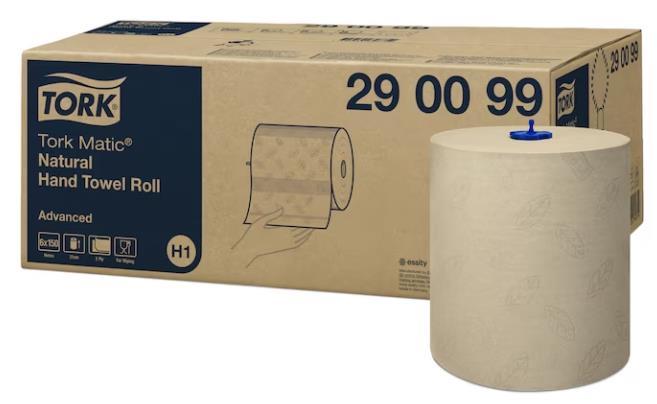 Rollenhandtücher Tork Advanced (H1) Natur, naturbraun, 2-lagig, 150 lfm, Rollenhandtücher Tork Advanced (H1) Natur, naturbraun, 2-lagig, 150 lfm,