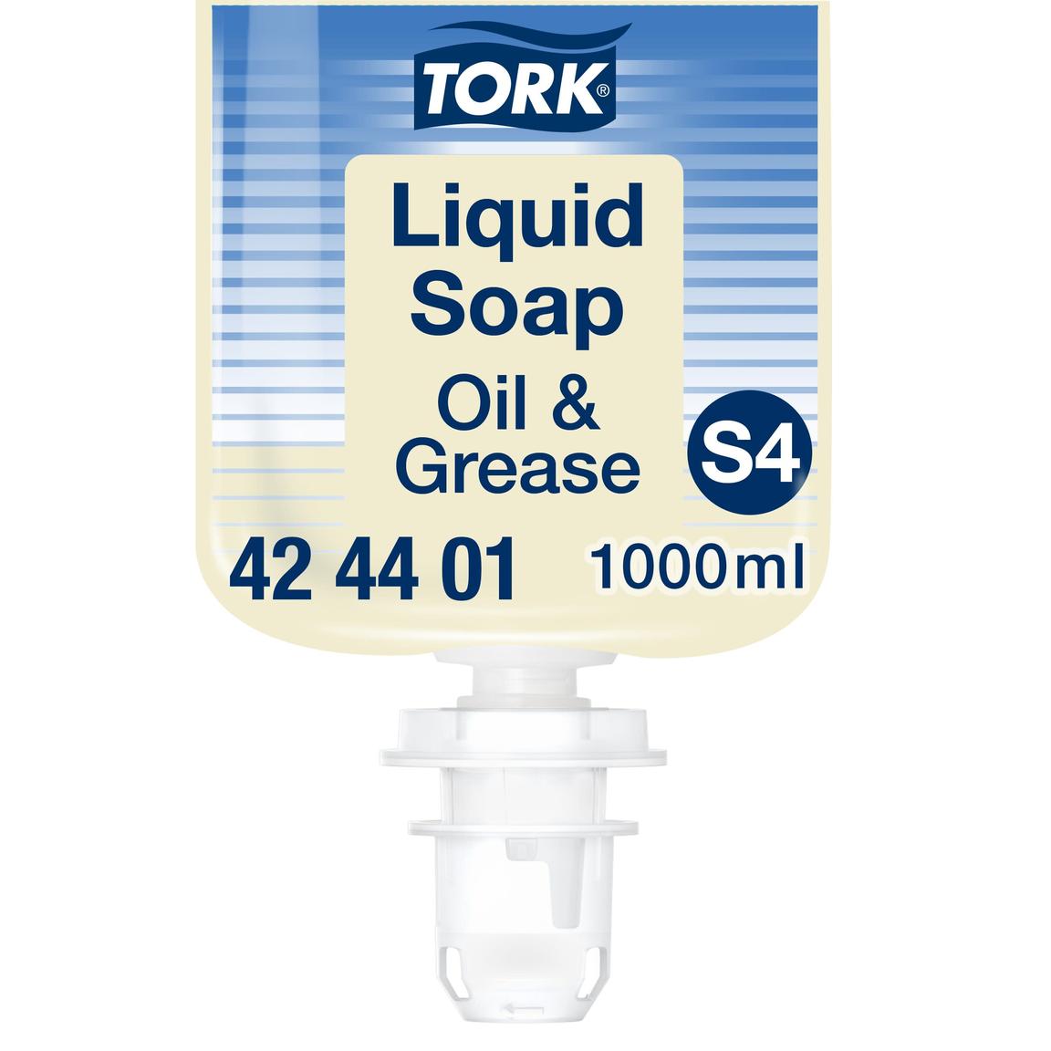Fettlösende Flüssigseife, Tork Premium (S4), 1000 ml, transparent,unparfümiert,