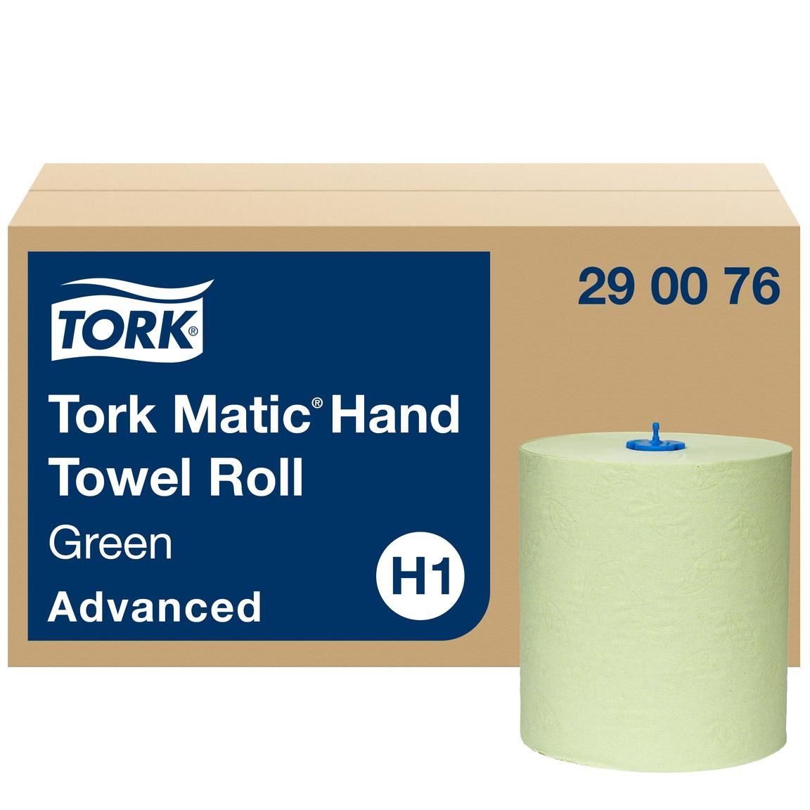 Rollenhandtücher Tork Advanced (H1) Tissue grün, 2-lagig, 150 lfm, 612 Cou-