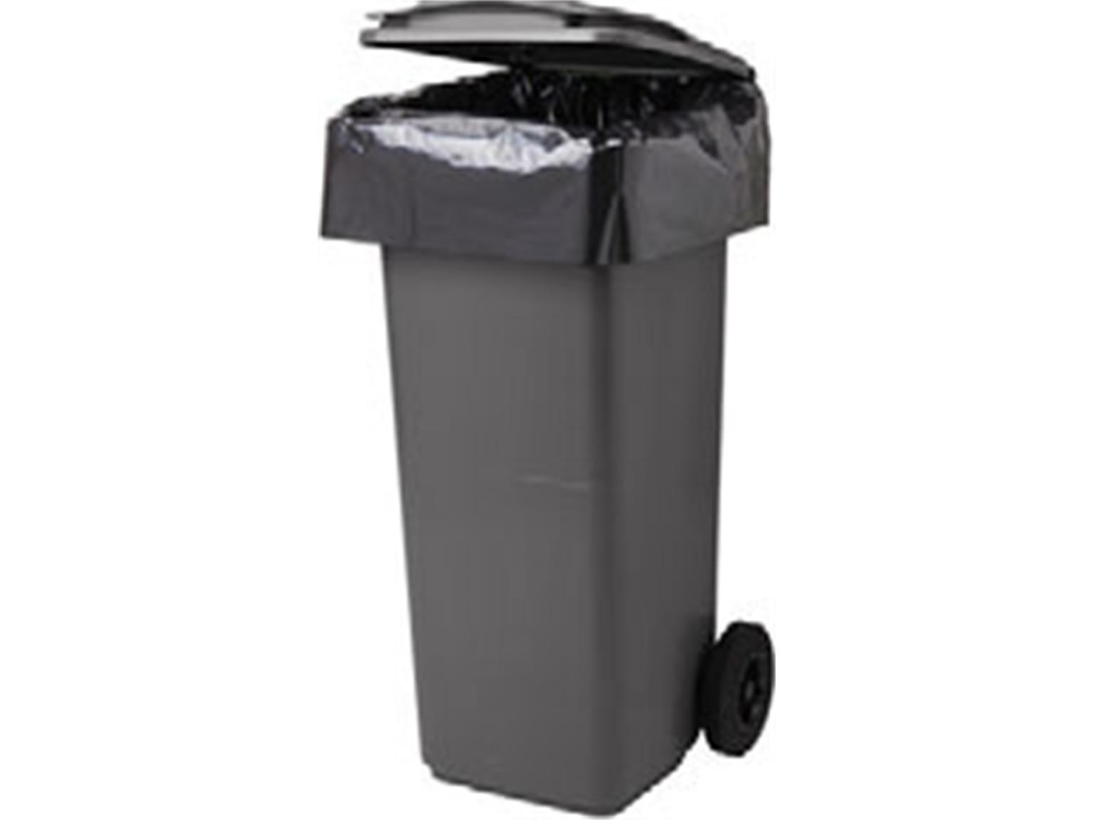 Abfallsäcke 200-240 Lt., PE-LD opak schwarz 520/470 x 1200 mm, 75 my Abfallsäcke 200-240 Lt., PE-LD opak schwarz 520/470 x 1200 mm, 75 my