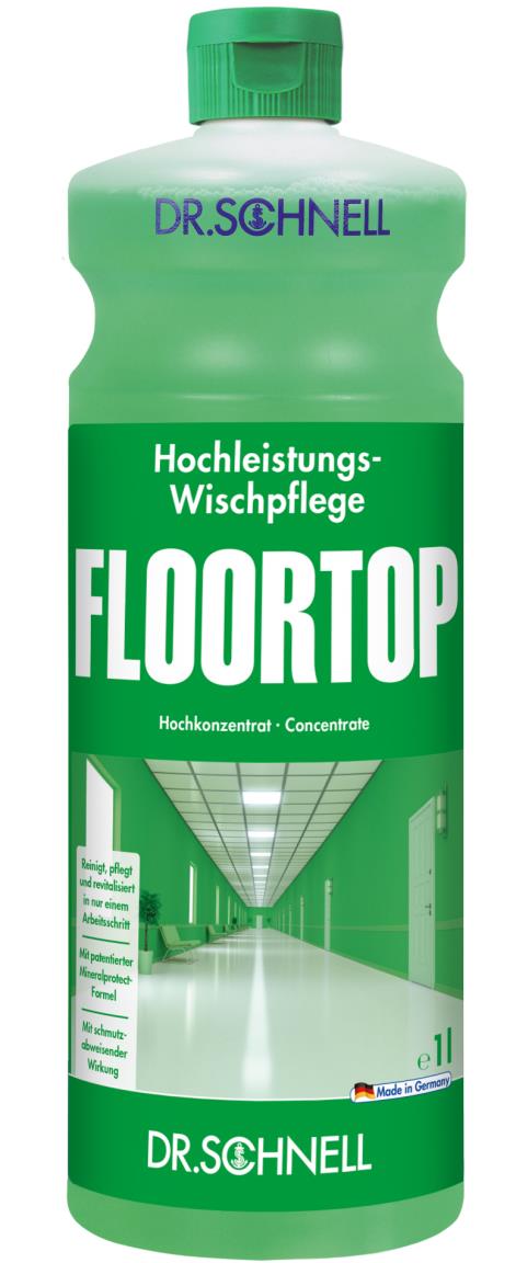 FLOORTOP, Wischpflege, reinigt und pflegt in einem Arbeitsgang