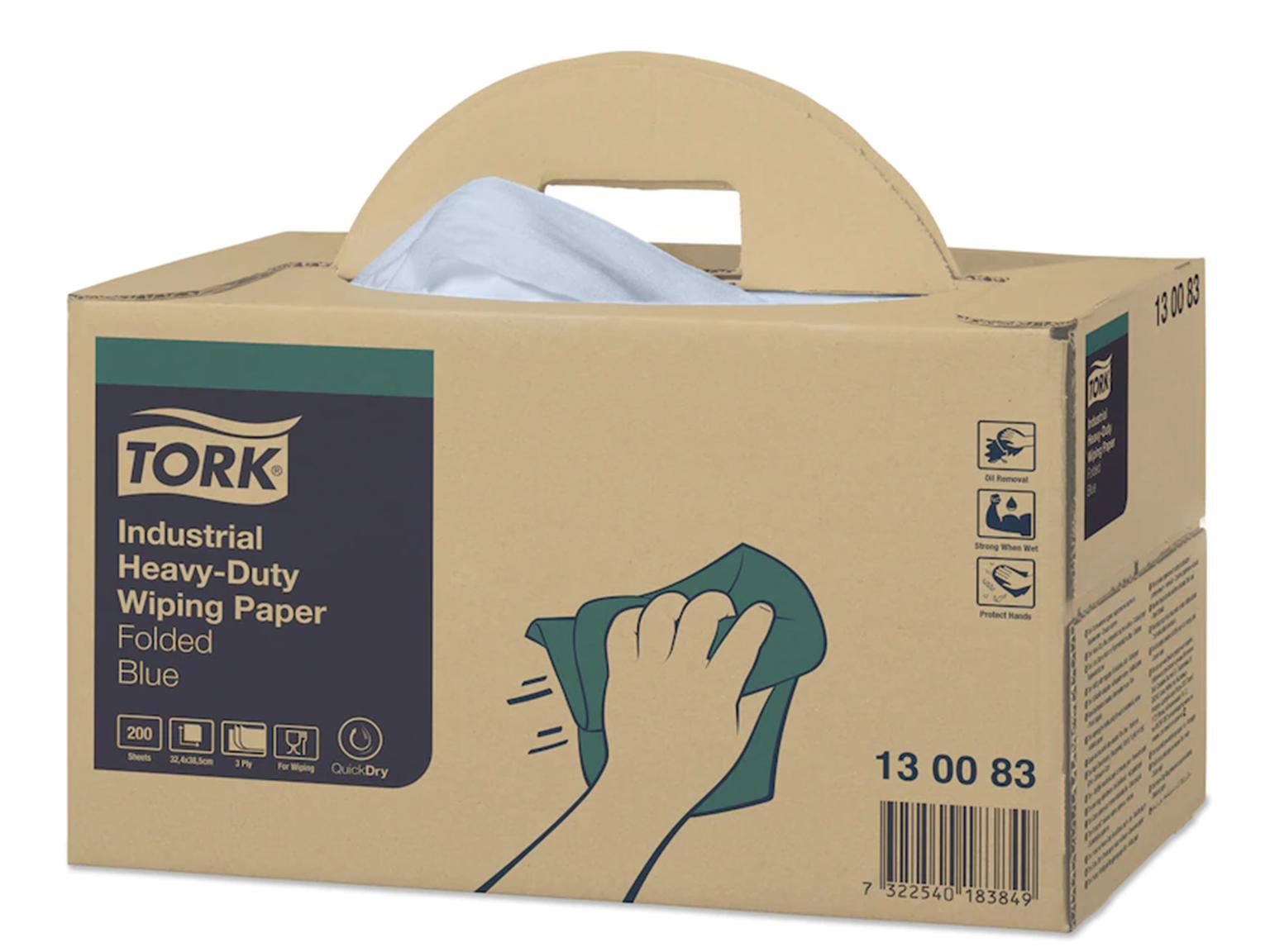 Putztücher Tork Advanced, 3-lagig, blau, 38.5 x 32.4 cm, Einzeltücher Putztücher Tork Advanced, 3-lagig, blau, 38.5 x 32.4 cm, Einzeltücher