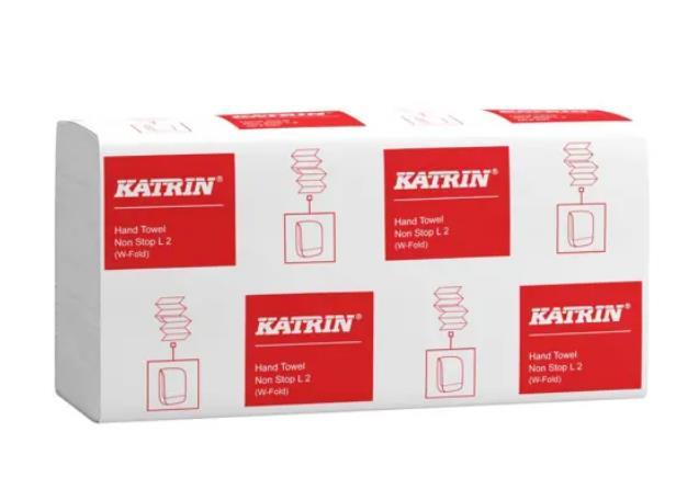Falthandtücher Katrin Classic Non Stop 2-lagig, weiss, 20.3 x 32cm, L2,(W-Falz)