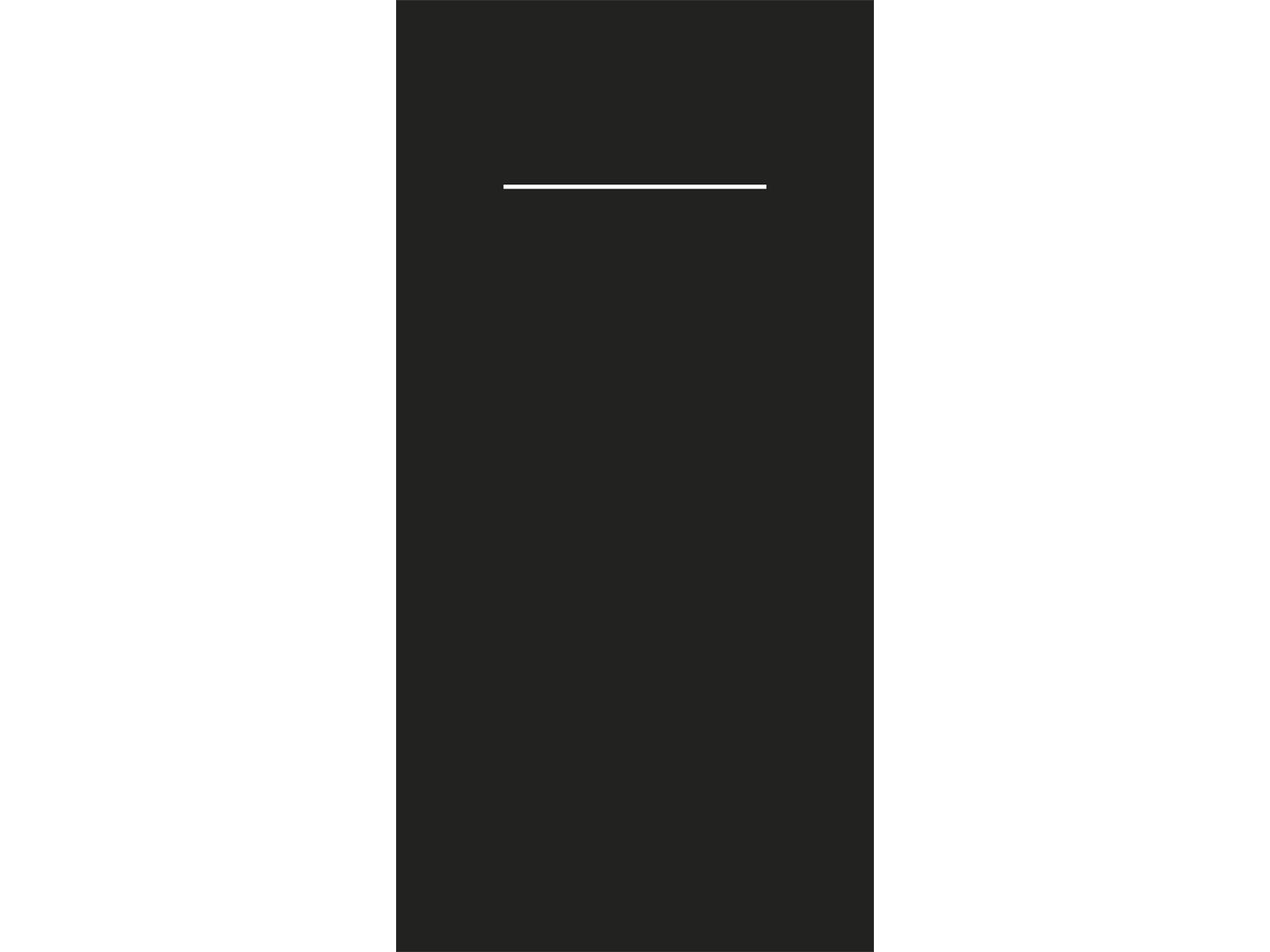 Bestecktasche schwarz, 40 x 40 cm, 1/8, 4 x 75 Stück Bestecktasche schwarz, 40 x 40 cm, 1/8, 4 x 75 Stück