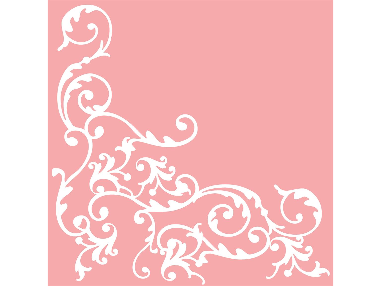 Servietten Airlaid, 40 x 40 cm, 1/4 Falz, "POMP" rosa/weiss