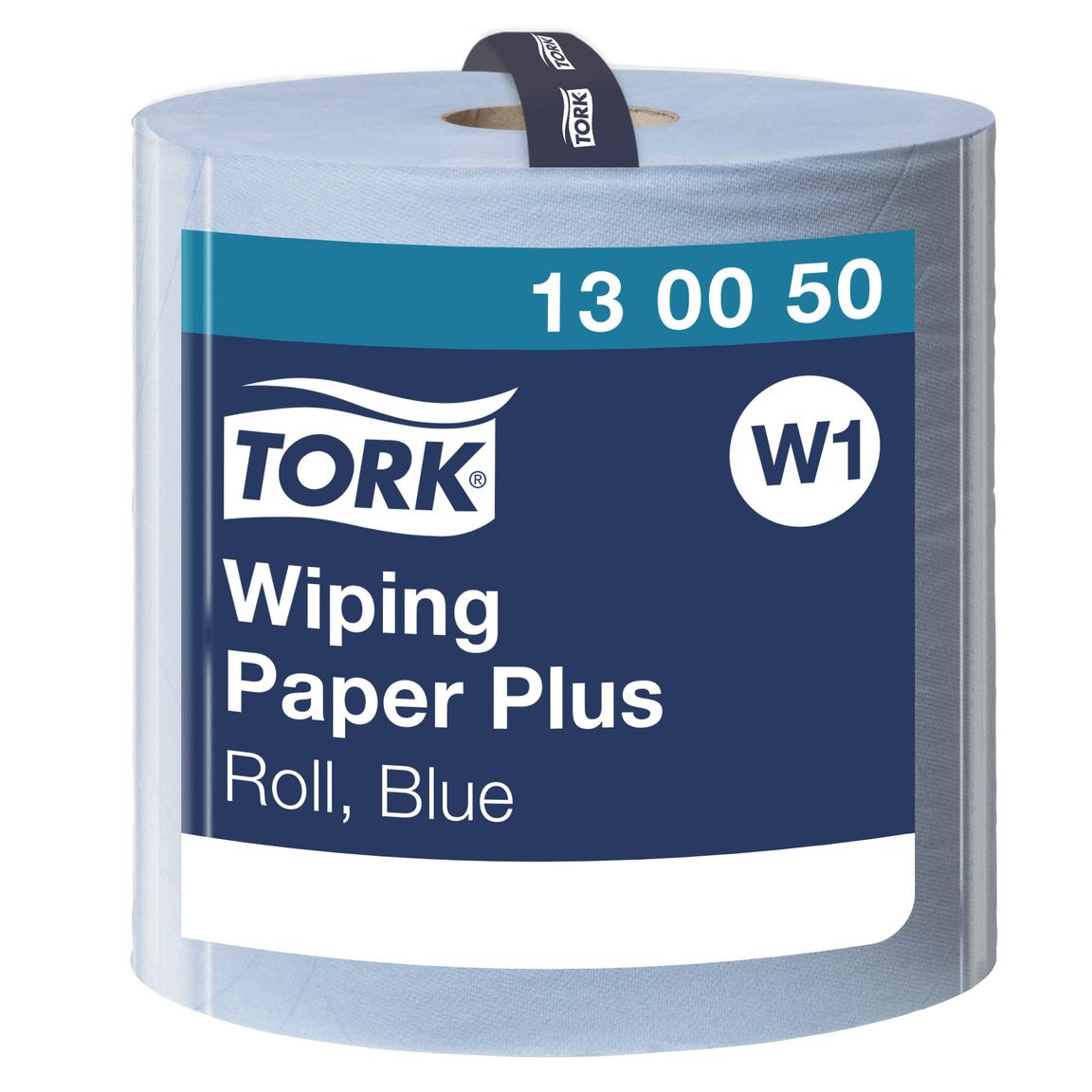 Putztuchrollen Tork Advanced, W1-System, blau, 2-lagig, 1500 Blatt, geprägt