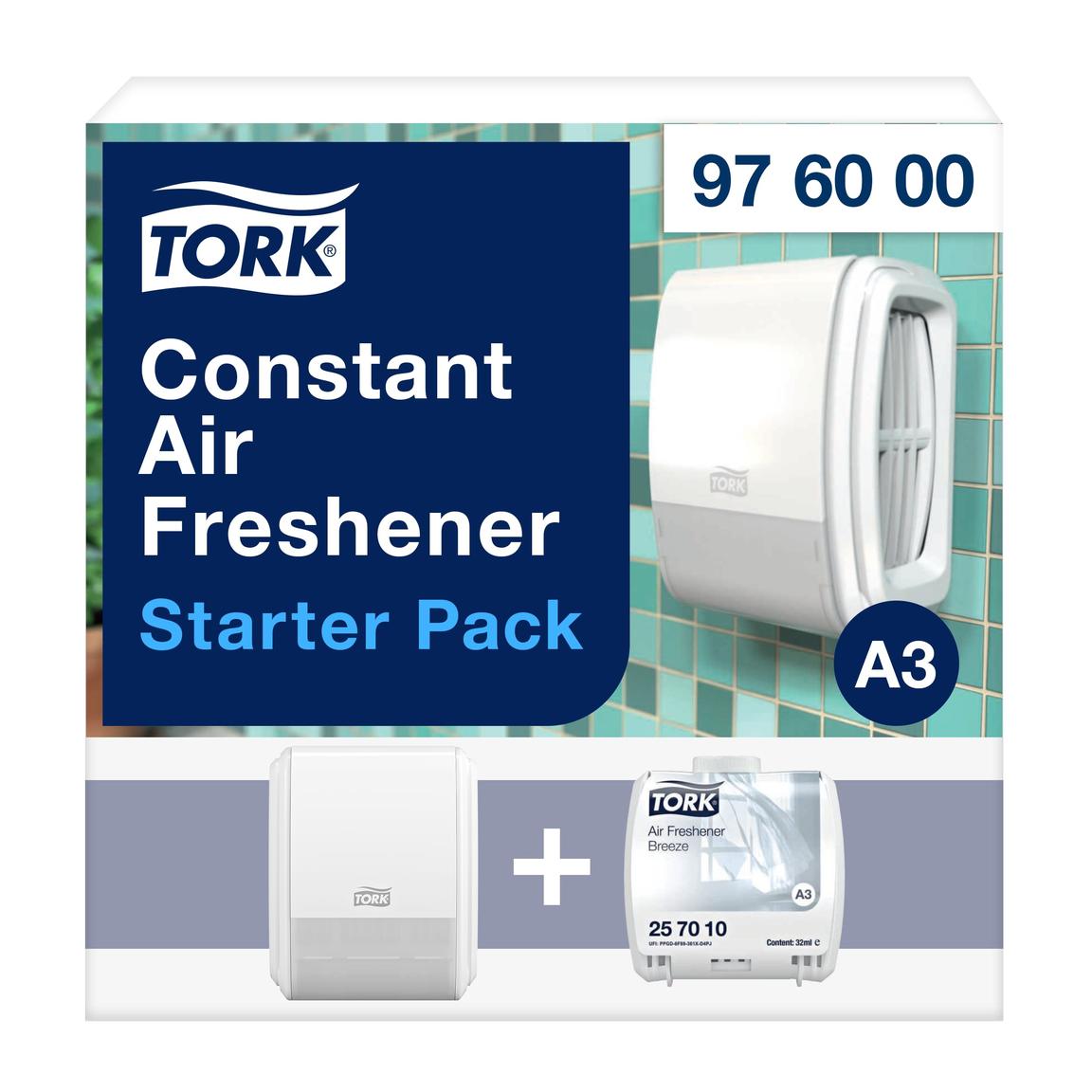 Tork Starter Pack, Lufterfrischerspender inkl. einem Duftbeutel "Blütentraum",