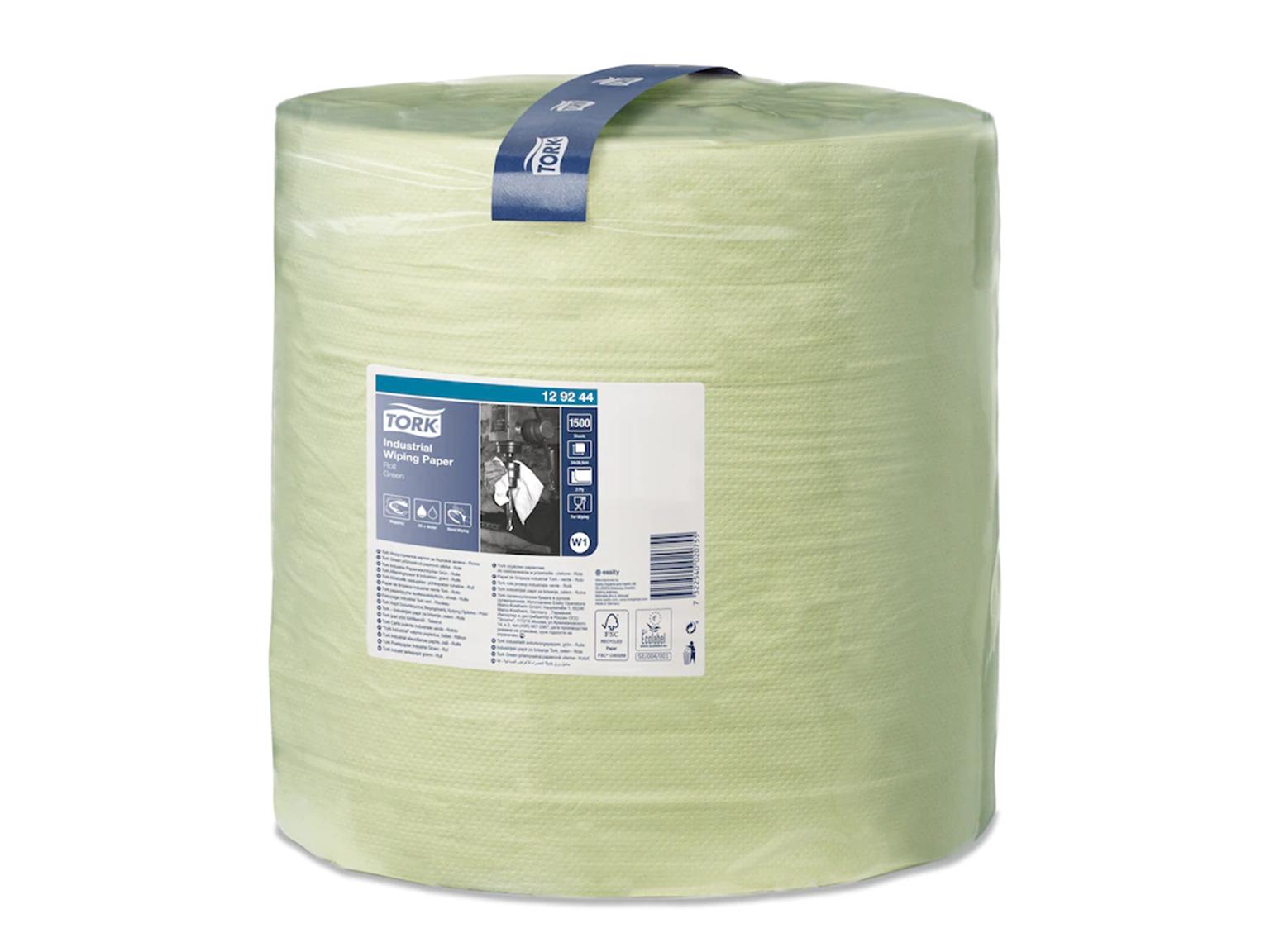 Putztuchrollen Tork, W1-Boden/Wand-Syst. 36.9 cm x 510 lfm, grün, 2-lagig Putztuchrollen Tork, W1-Boden/Wand-Syst. 36.9 cm x 510 lfm, grün, 2-lagig
