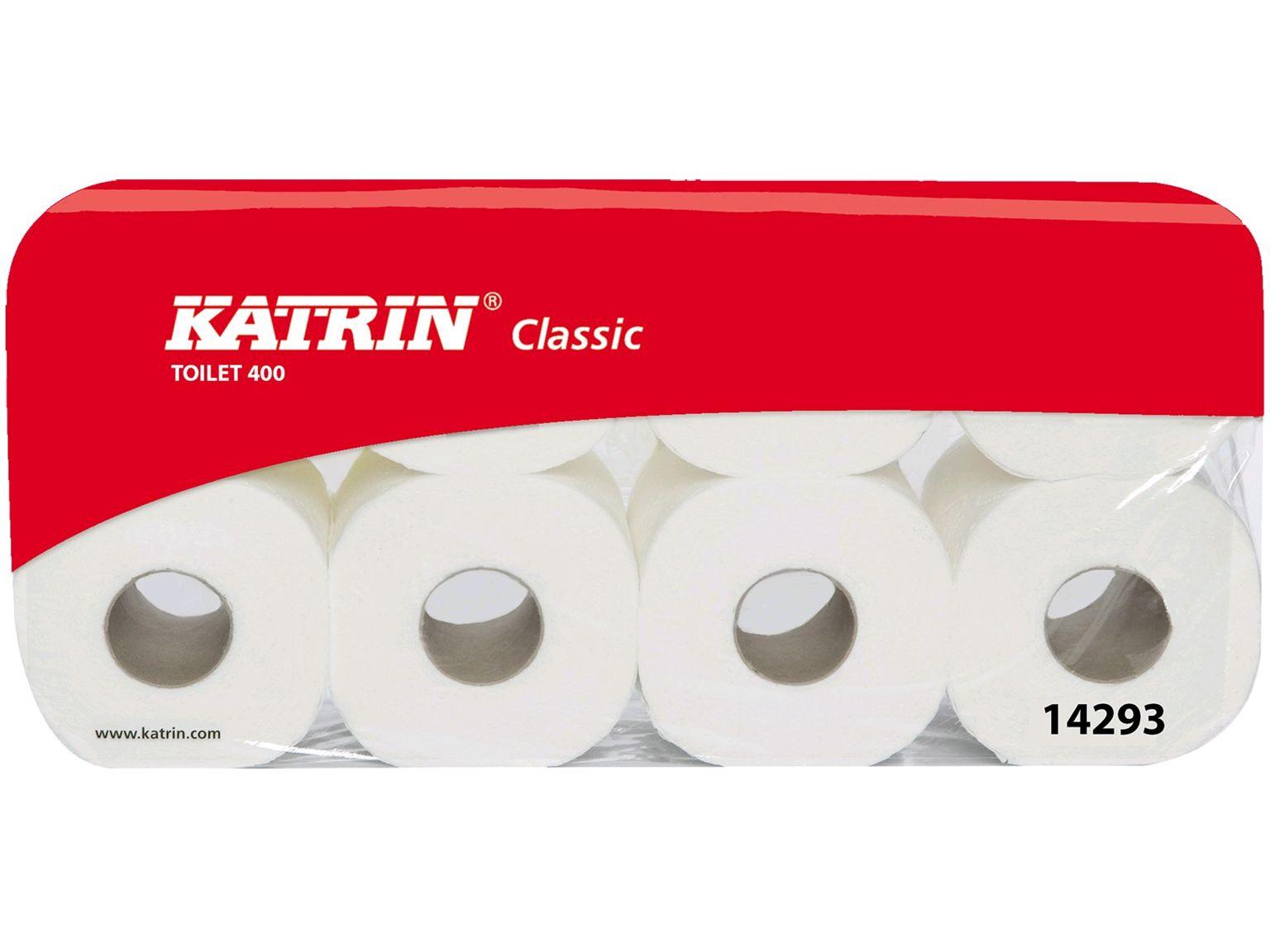WC-Papier Katrin Classic, Tissue weiss 2-lagig, 400 Coupons (9.5 x 11 cm), WC-Papier Katrin Classic, Tissue weiss 2-lagig, 400 Coupons (9.5 x 11 cm),