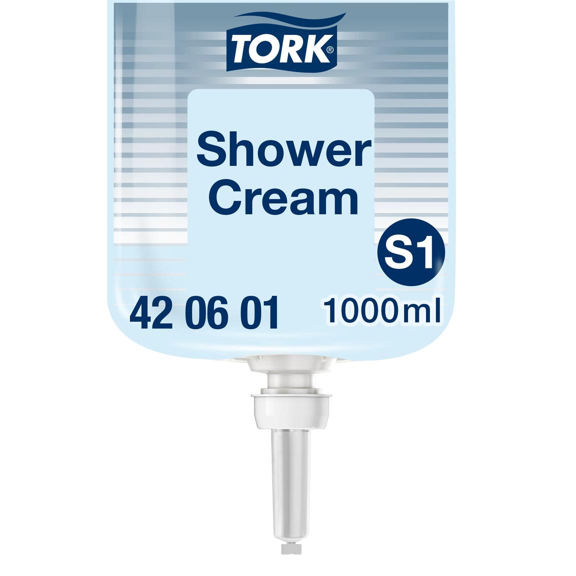 Flüssigseife Tork Premium Hair & Body, 1 lt. Flasche, blau, extra mild,