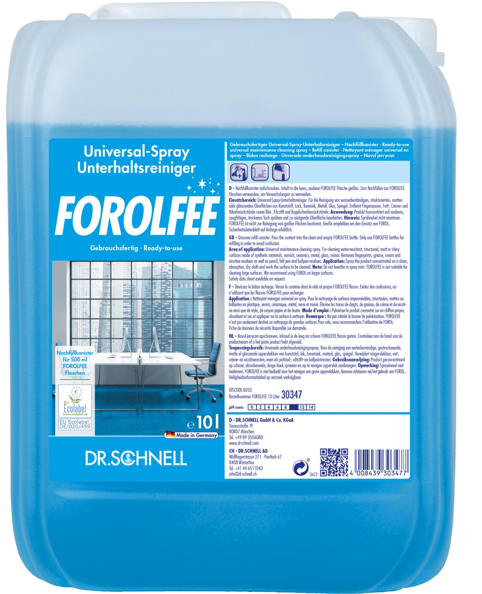 FOROLFEE, Universalreiniger, gebrauchsfertig, anwenderfreundlich,