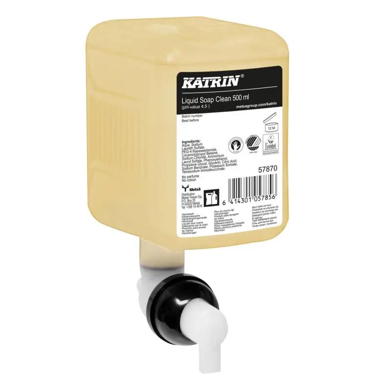 Katrin Flüssigseife Clean 500ml parfümfrei, ohne Farbstoffe, mild