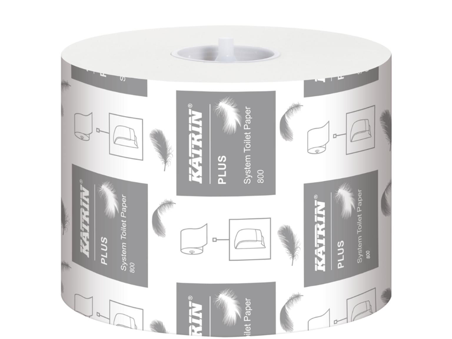 WC-Papier Katrin Plus, 2-lagig hoch- weiss, 10 x 12 cm, 800 Coupon/Rolle WC-Papier Katrin Plus, 2-lagig hoch- weiss, 10 x 12 cm, 800 Coupon/Rolle