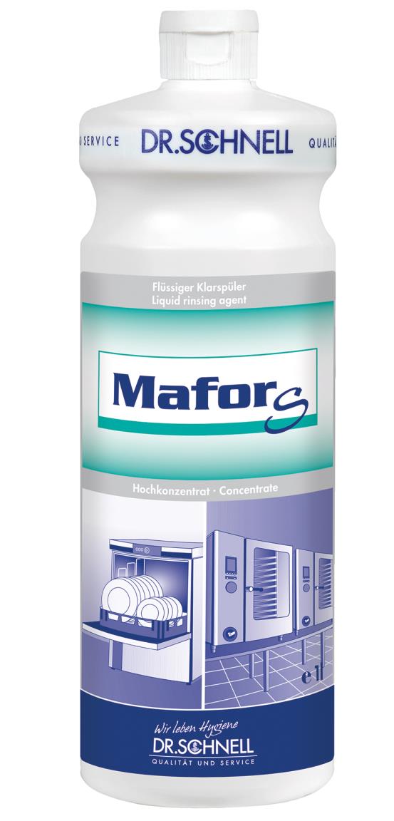 Mafor S, Klarspüler für Geschirrspül- maschinen, universal, sauer