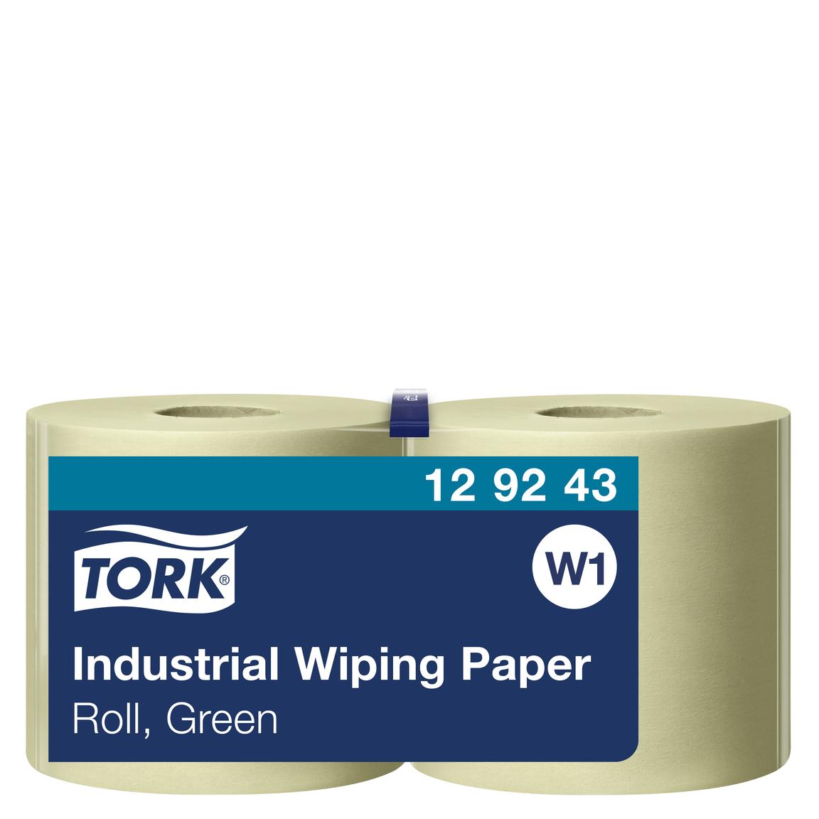 Putztuchrollen Tork, W1-Boden/Wand-Syst. 23.5 cm x 510 lfm, grün, 2-lagig