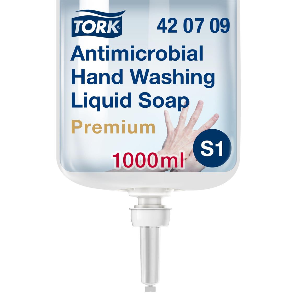 Flüssigseife Tork Premium, (S1) 1 Liter Händedekontaminationsseife