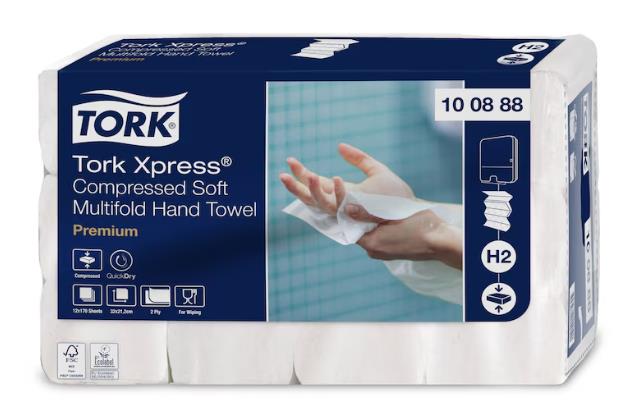 Falthandtücher Tork Xpress® weiche, komprimierte Multifold Handtücher,