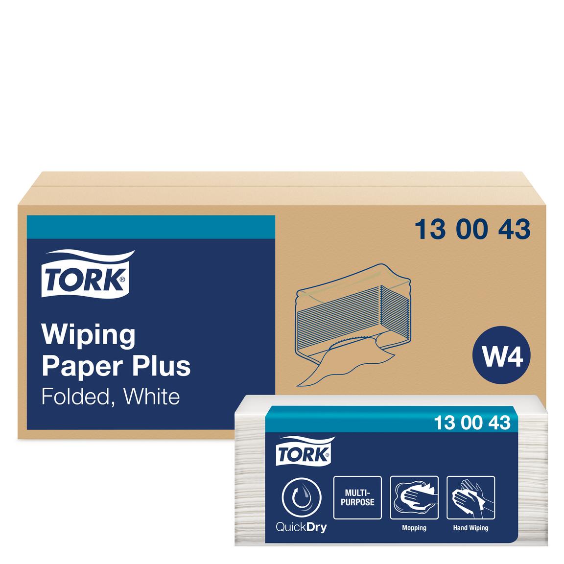 Putztücher Tork Advanced 420 Performance Hybrid hochweiss, 2-lagig, 200 Blatt,