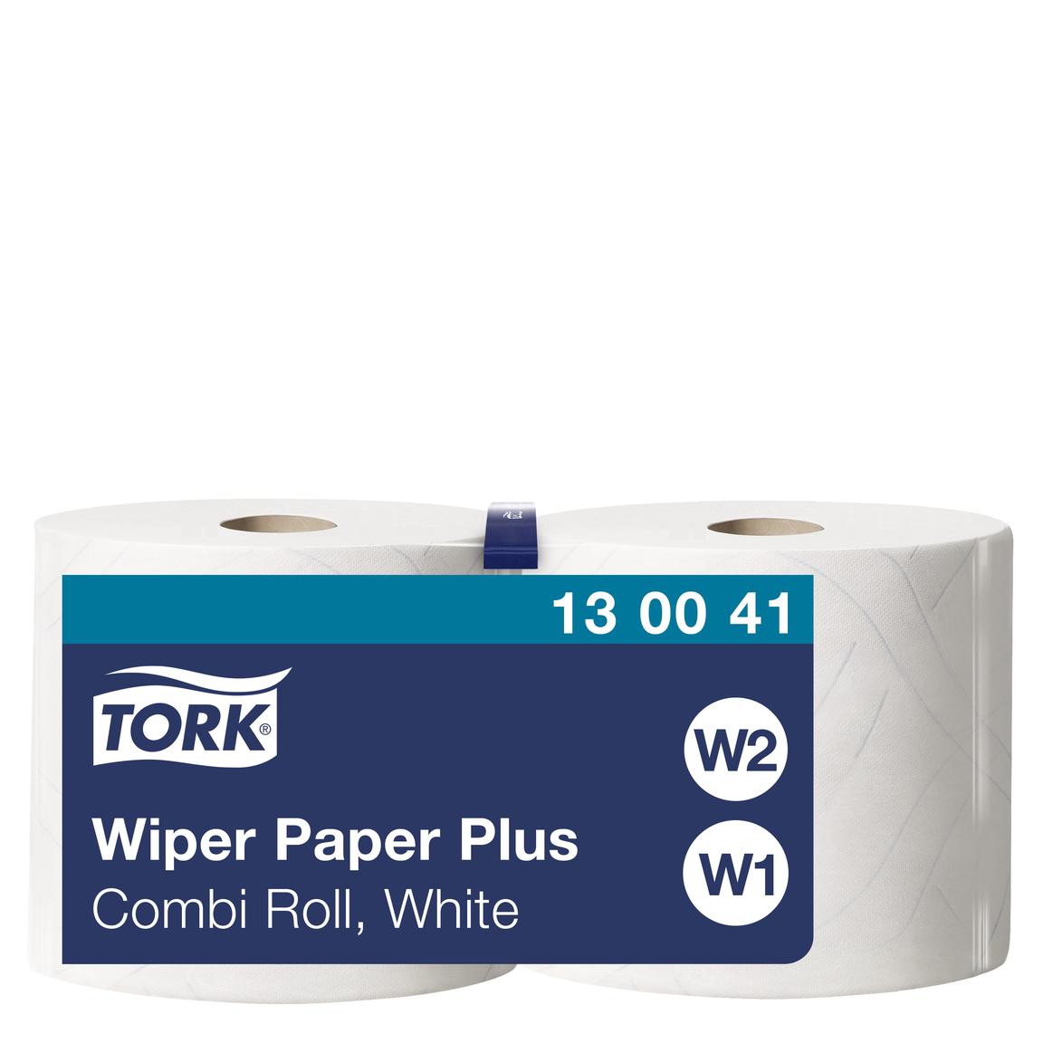Putztuchrollen Tork Advanced 420 Performance, Hybrid hochweiss, 2-lagig,