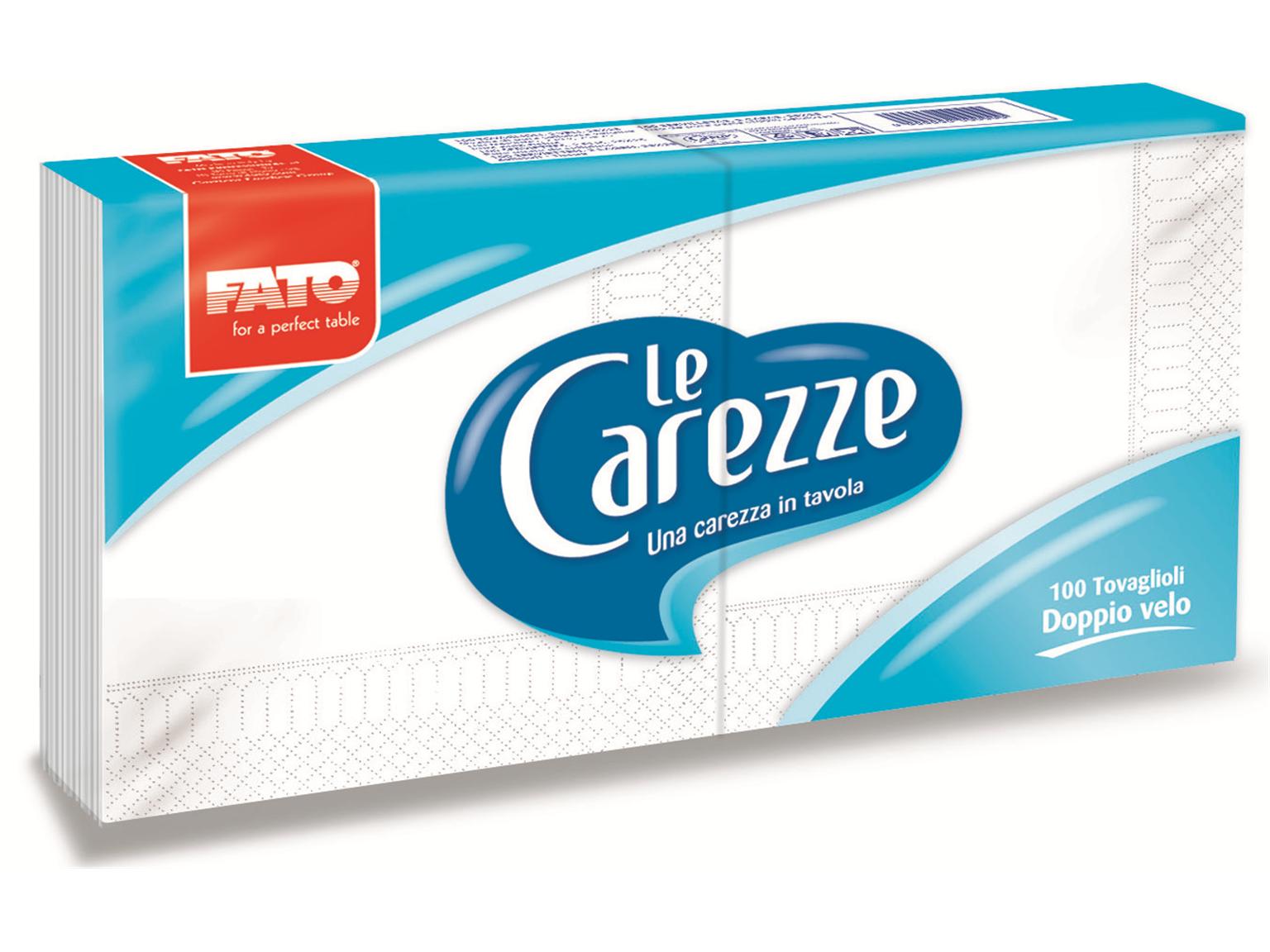 Servietten "Le Carezze", 2-lagig, 25 x 25 cm, 1/4 Falz, weiss Servietten "Le Carezze", 2-lagig, 25 x 25 cm, 1/4 Falz, weiss