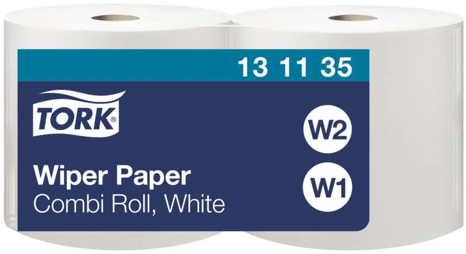 Putztuchrollen Tork Advanced 415, Tissue hochweiss, 1-lagig, 460lfm, unperforiert