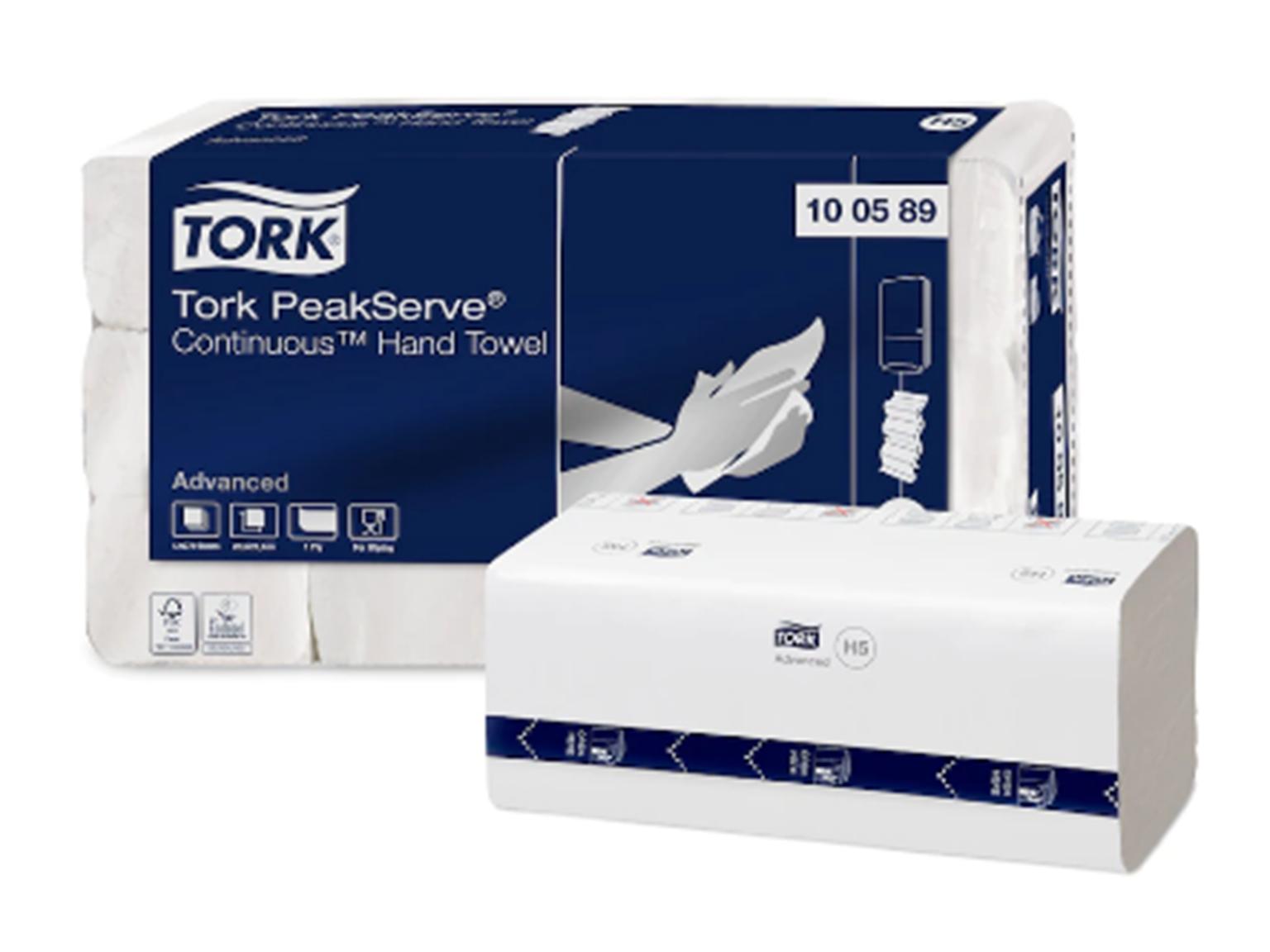 Tork PeakServe H5, Endlos-Handtücher, 20.1 x 22.5 cm, 1-lagig Tissue, Advanced Tork PeakServe H5, Endlos-Handtücher, 20.1 x 22.5 cm, 1-lagig Tissue, Advanced