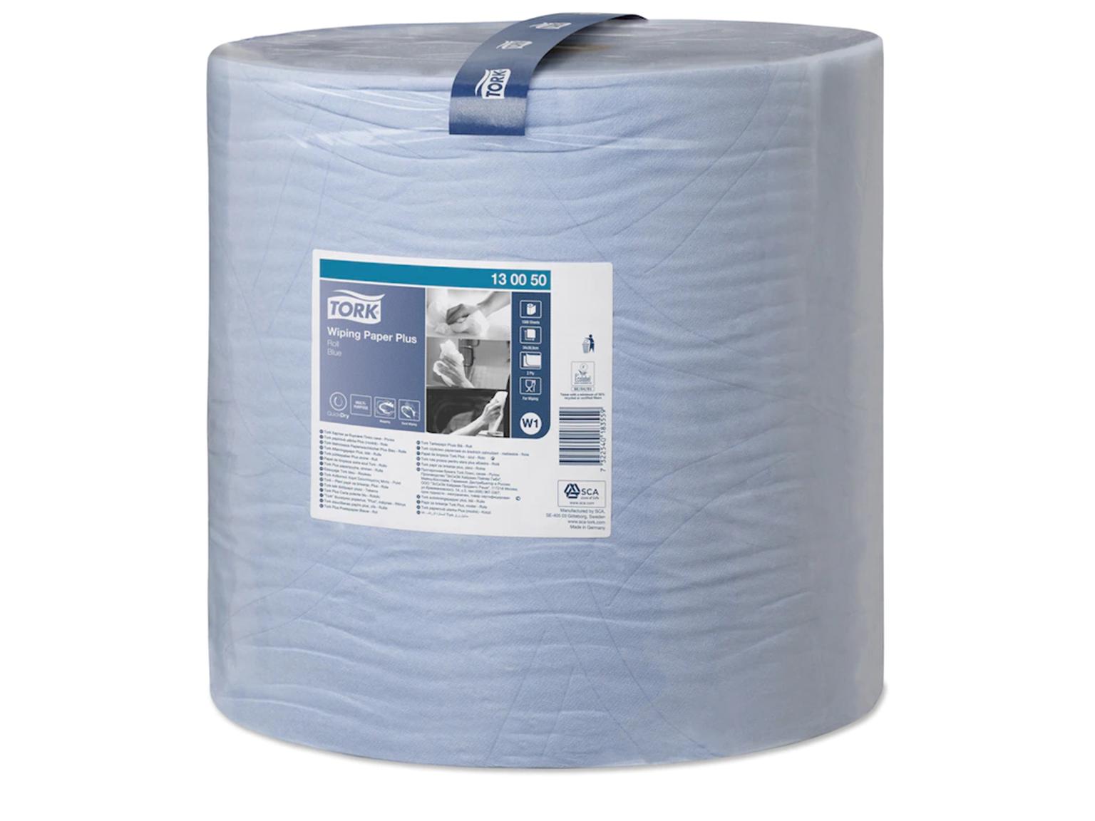 Putztuchrollen Tork Advanced, W1-System, blau, 2-lagig, 1500 Blatt, geprägt Putztuchrollen Tork Advanced, W1-System, blau, 2-lagig, 1500 Blatt, geprägt