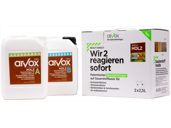 Spezialreiniger Arvox Pro Holz 2-Komponenten-Reiniger (2 x 2.5 Liter)