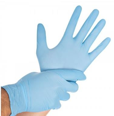 Nitril-Handschuhe Grösse S, blau, puderfrei 10 x 100 Stck