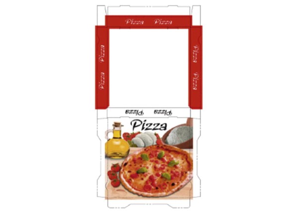 Pizzakarton 30 x 30 x 3 cm Qualität Kraft 1209, Neutraldruck